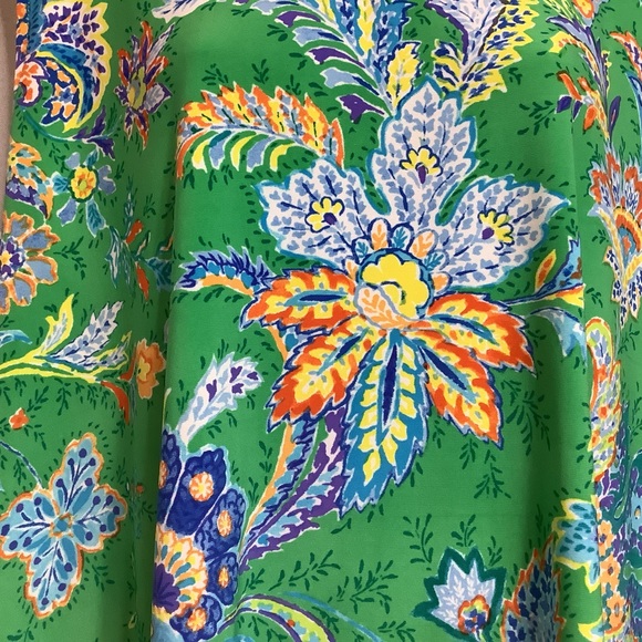 Ralph Lauren Green Floral Blouse Women’s Size 3X - Picture 2 of 13